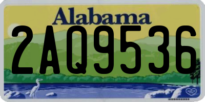 AL license plate 2AQ9536