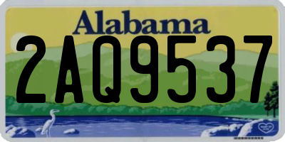 AL license plate 2AQ9537