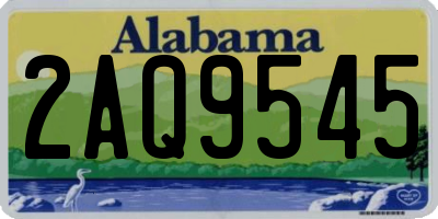 AL license plate 2AQ9545