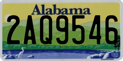 AL license plate 2AQ9546