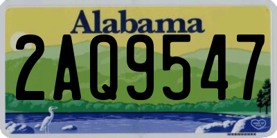 AL license plate 2AQ9547