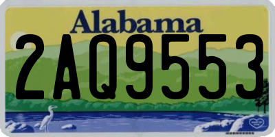 AL license plate 2AQ9553