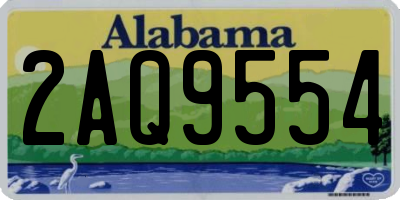 AL license plate 2AQ9554