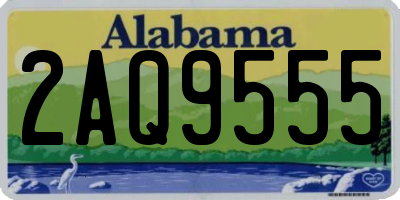 AL license plate 2AQ9555