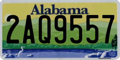 AL license plate 2AQ9557