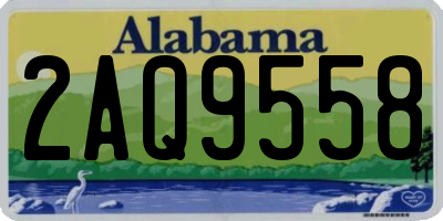 AL license plate 2AQ9558