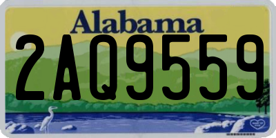 AL license plate 2AQ9559