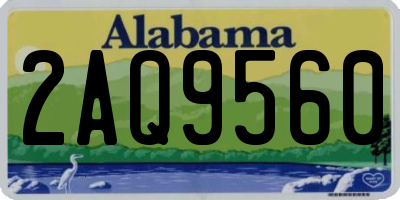 AL license plate 2AQ9560