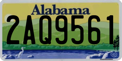 AL license plate 2AQ9561