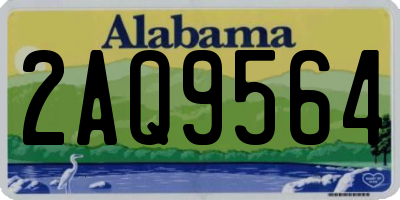 AL license plate 2AQ9564