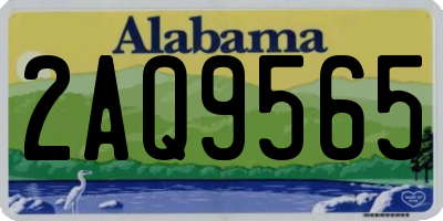 AL license plate 2AQ9565