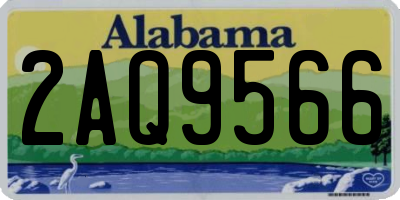 AL license plate 2AQ9566