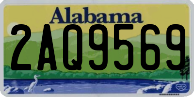 AL license plate 2AQ9569