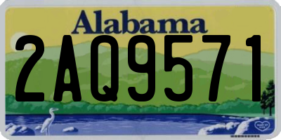 AL license plate 2AQ9571