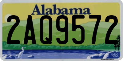 AL license plate 2AQ9572