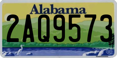 AL license plate 2AQ9573