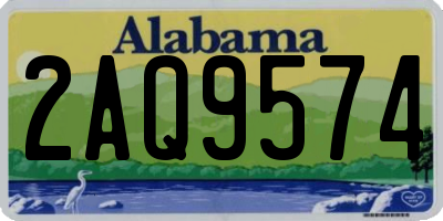 AL license plate 2AQ9574
