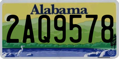 AL license plate 2AQ9578