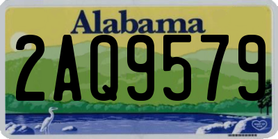 AL license plate 2AQ9579