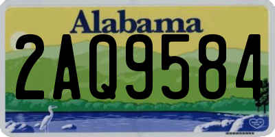 AL license plate 2AQ9584