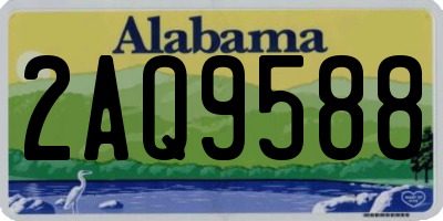 AL license plate 2AQ9588