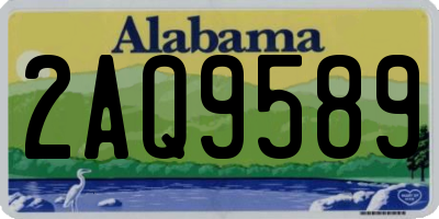 AL license plate 2AQ9589