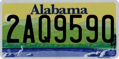 AL license plate 2AQ9590