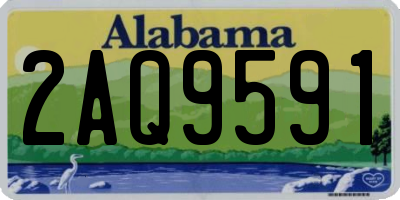 AL license plate 2AQ9591