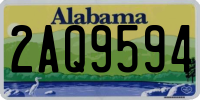AL license plate 2AQ9594