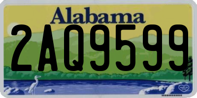 AL license plate 2AQ9599