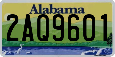AL license plate 2AQ9601