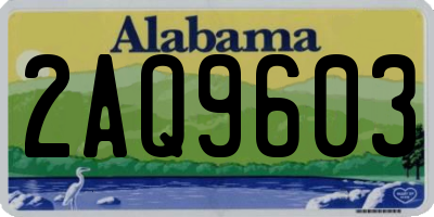 AL license plate 2AQ9603