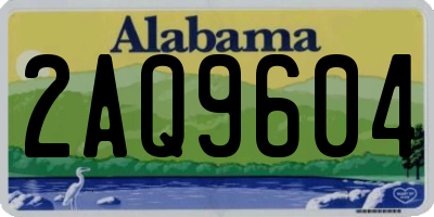 AL license plate 2AQ9604