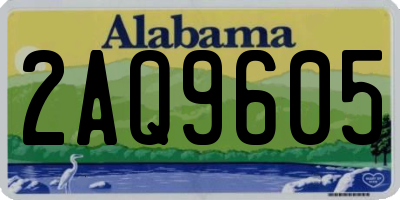 AL license plate 2AQ9605