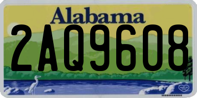 AL license plate 2AQ9608