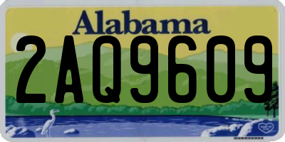AL license plate 2AQ9609