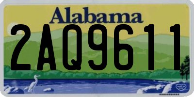 AL license plate 2AQ9611