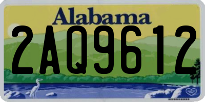 AL license plate 2AQ9612