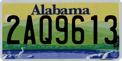 AL license plate 2AQ9613
