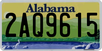 AL license plate 2AQ9615