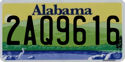 AL license plate 2AQ9616