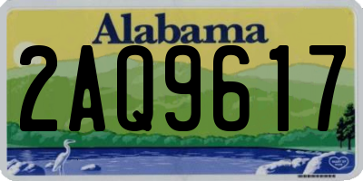 AL license plate 2AQ9617
