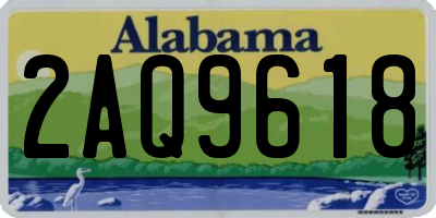 AL license plate 2AQ9618