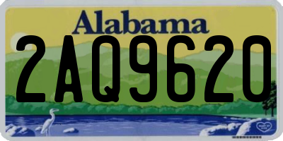 AL license plate 2AQ9620