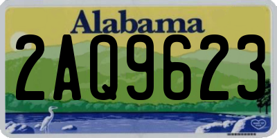 AL license plate 2AQ9623