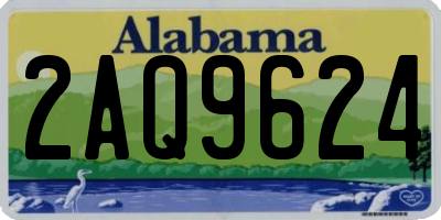 AL license plate 2AQ9624