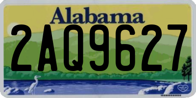AL license plate 2AQ9627