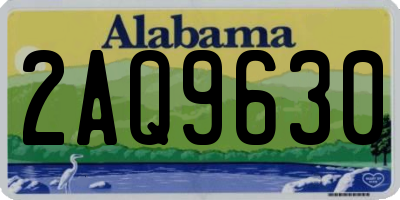AL license plate 2AQ9630