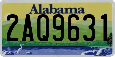 AL license plate 2AQ9631