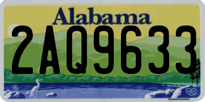 AL license plate 2AQ9633